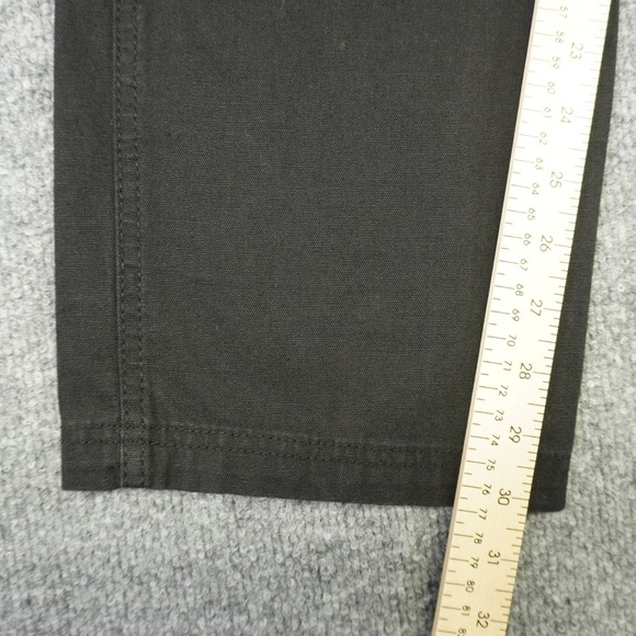 NEW Von Dutch Carpenter Pants Mens 36x30 Black Double Knee Canvas Logo Y2K - Picture 8 of 16